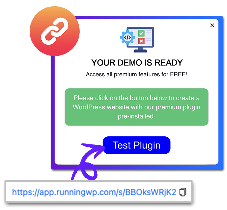 Create website with blueprint link